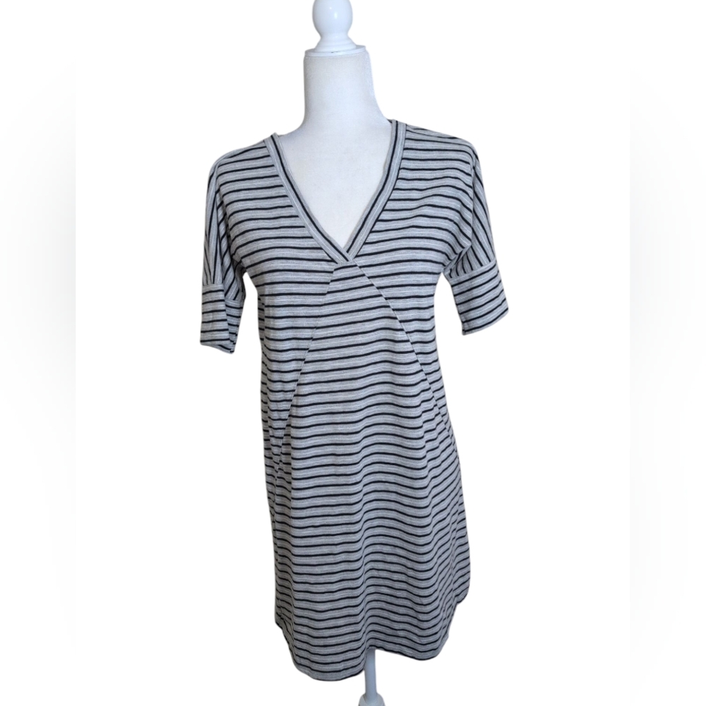 Abercrombie & Fitch mini dress S Knit Striped V-neck Pullover Stretch